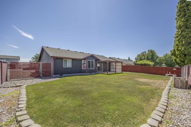 8307 Camano Dr, Pasco, WA 99301 - rear view of property with a fenced backyard