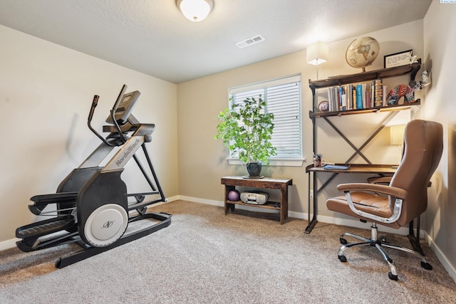 2855 S Dawes Pl, Kennewick, WA 99338 - workout area featuring carpet floors, baseboards, and visible vents