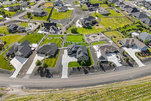 aerial perspective of suburban area