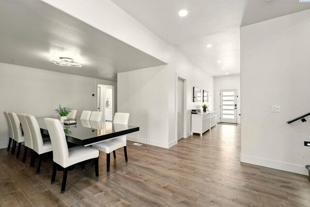 1006 Adams St, Richland, WA 99352 - dining room with wood finished floors, baseboards, and recessed lighting
