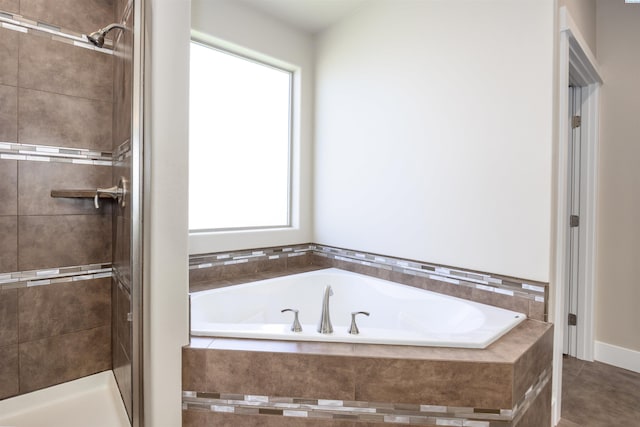 3512 El Paso Dr, Pasco, WA 99301 - full bathroom featuring a garden tub and a shower stall