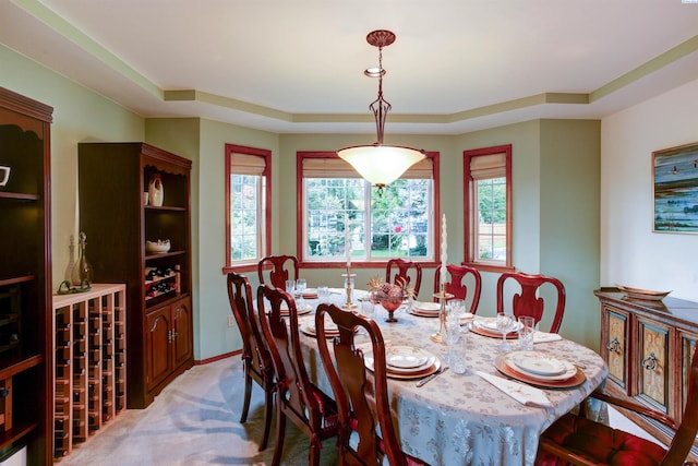 3114 Rd 103, Pasco, WA 99301 - dining space with light carpet and a tray ceiling