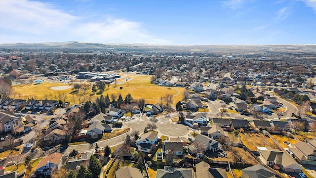 aerial view featuring a residential view