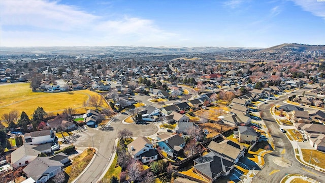 aerial view featuring a residential view