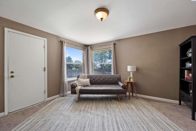 3321 W 24th Ave, Kennewick, WA 99337 - sitting room with a textured wall, light colored carpet, and baseboards
