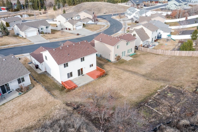 birds eye view of property featuring a residential view