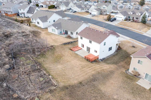 drone / aerial view featuring a residential view