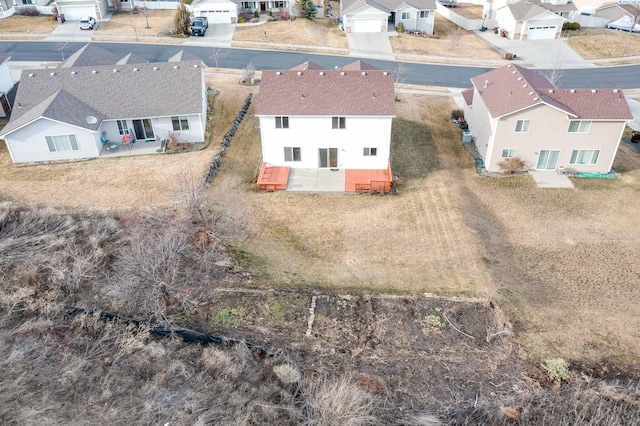 bird's eye view featuring a residential view