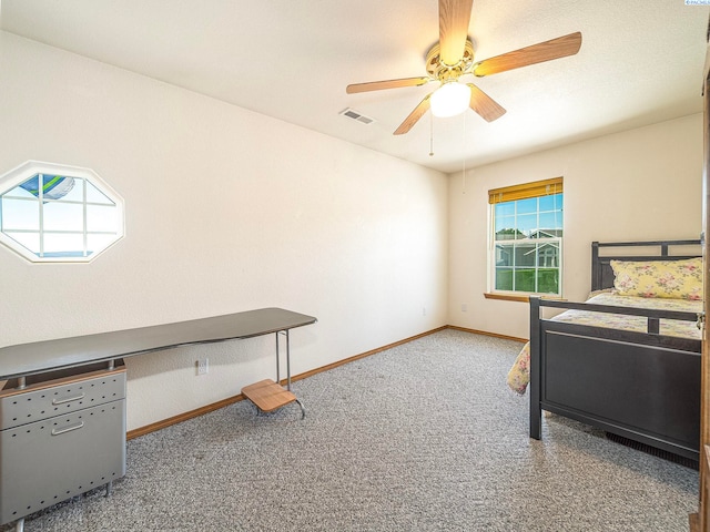 9203 Yakima Ct, Yakima, WA 98908 - unfurnished bedroom featuring baseboards, carpet flooring, and ceiling fan