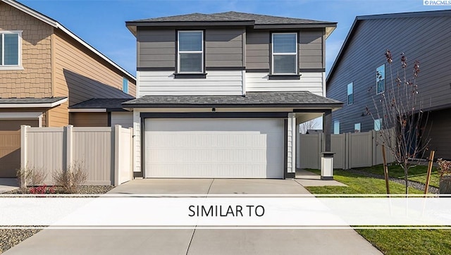 752 S Zeelar St, Kennewick, WA 99336 - view of front of home featuring driveway, an attached garage, and a shingled roof
