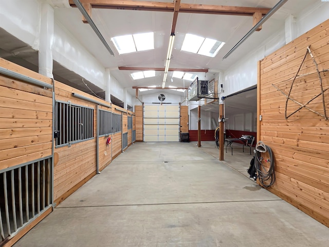 view of horse barn