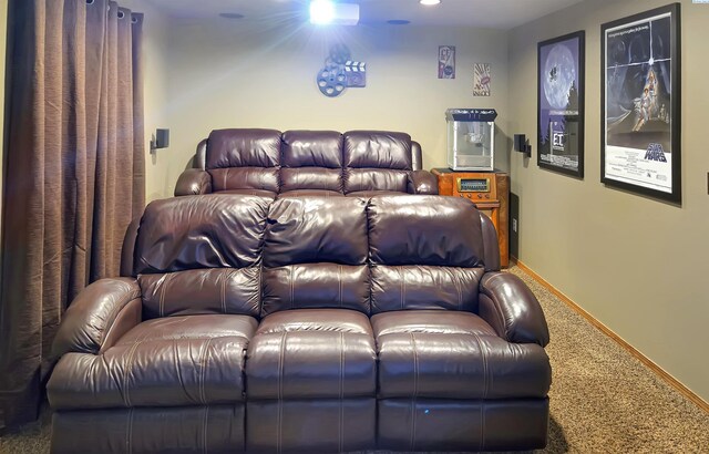 19624 Webber Canyon Rd, Benton City, WA 99320 - carpeted home theater room with baseboards