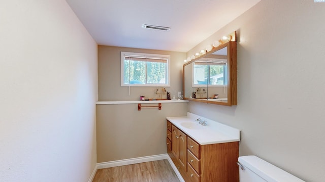220 E Cannon, Palouse, WA 99161 - half bathroom with vanity and wood finished floors