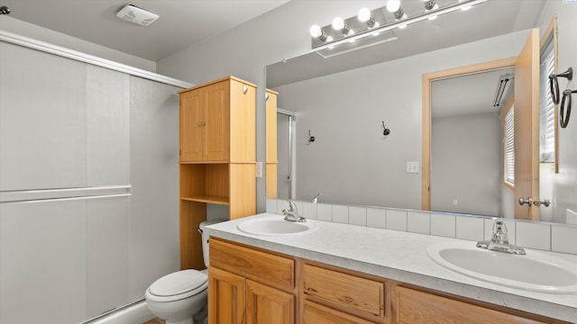 5704 Taft Dr, Pasco, WA 99301 - full bathroom with a shower stall and double vanity