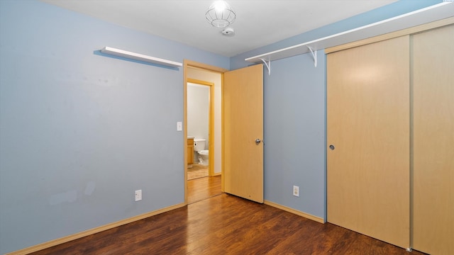 5704 Taft Dr, Pasco, WA 99301 - unfurnished bedroom with wood finished floors and a closet