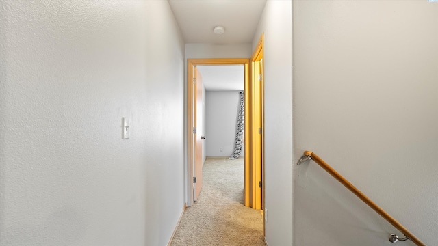 5704 Taft Dr, Pasco, WA 99301 - hallway featuring carpet flooring and an upstairs landing