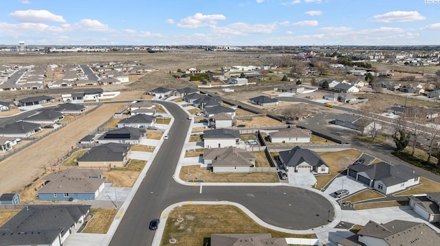 drone / aerial view with a residential view