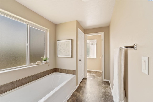bathroom with a bath