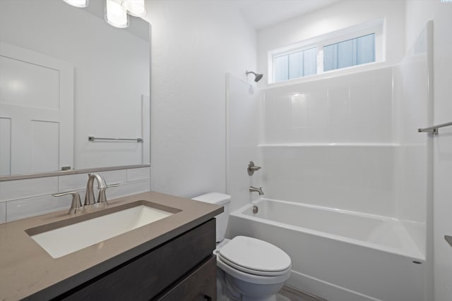 6701 Sockeye Ln, Pasco, WA 99301 - full bathroom featuring vanity, shower / bathtub combination, and toilet