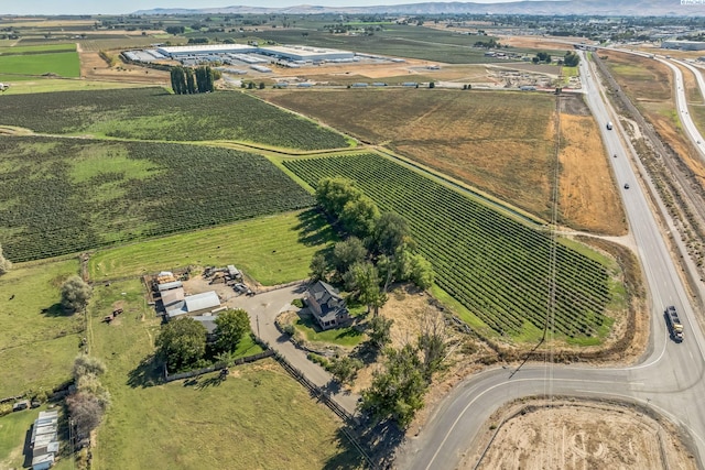 bird's eye view featuring a rural view