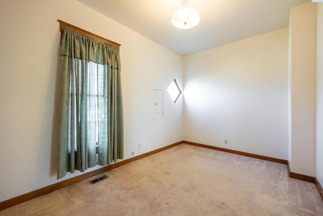 view of carpeted empty room