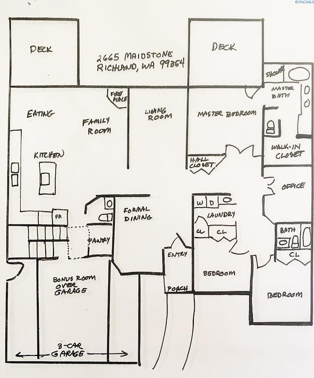 2665 Maidstone St, Richland, WA 99354 - room layout