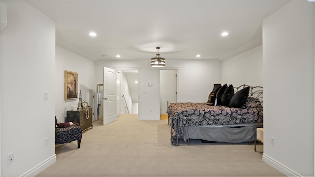 3304 Sorento Ct, Pasco, WA 99301 - bedroom featuring light colored carpet, recessed lighting, and baseboards