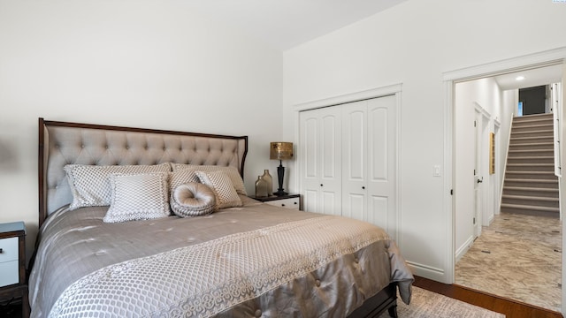 3304 Sorento Ct, Pasco, WA 99301 - bedroom with a closet and wood finished floors