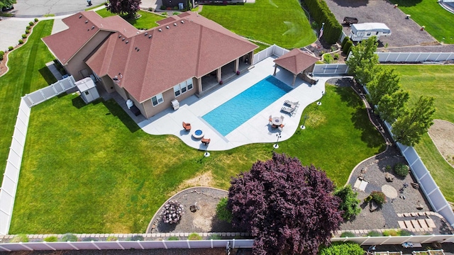 3304 Sorento Ct, Pasco, WA 99301 - drone / aerial view of a pool area