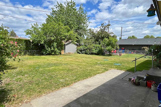 view of yard featuring a patio