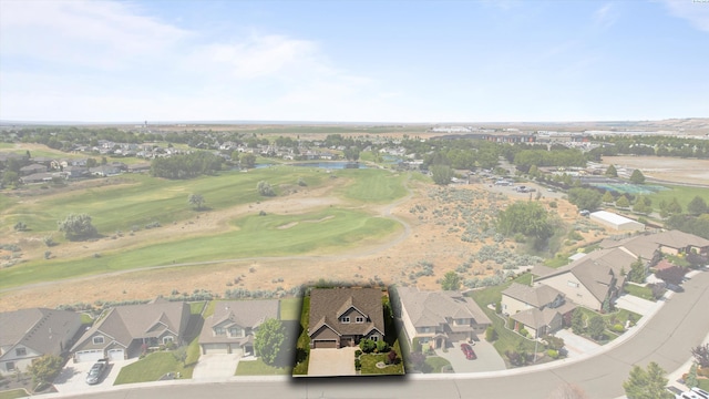 2876 Crosswater Loop, Richland, WA 99354 - aerial view of property and surrounding area featuring nearby suburban area, a large body of water, and a golf course