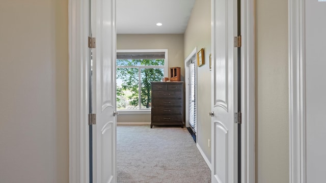 2876 Crosswater Loop, Richland, WA 99354 - hall with carpet floors, baseboards, and recessed lighting