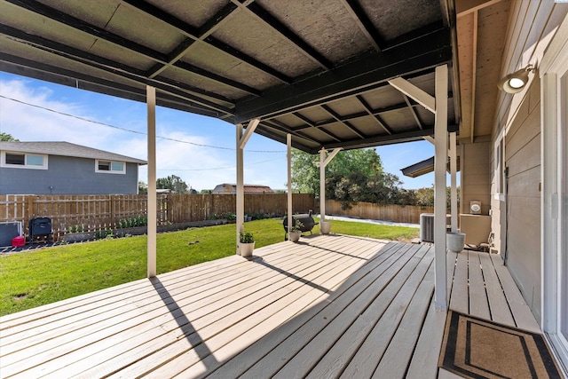 640 N Almira Ave, Connell, WA 99326 - wooden deck featuring a fenced backyard