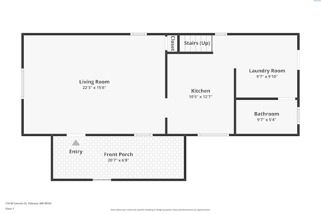 110 W Cannon St, Palouse, WA 99161 - room layout