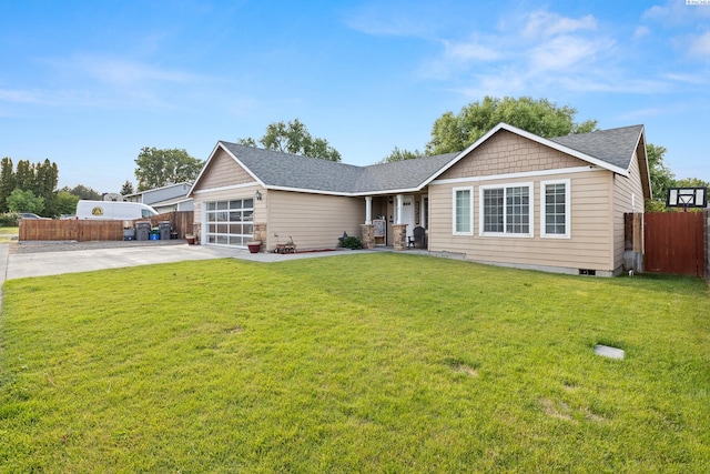 1716 W 40th Ave, Kennewick, WA 99337 - ranch-style house featuring concrete driveway, an attached garage, and roof with shingles