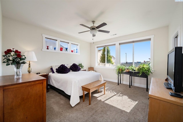 3763 S Sherman St, Kennewick, WA 99338 - carpeted bedroom with baseboards and ceiling fan