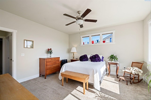 3763 S Sherman St, Kennewick, WA 99338 - carpeted bedroom featuring baseboards and a ceiling fan
