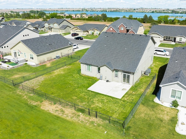 4268 Hedman Ct, Moses Lake, WA 98837 - aerial view of residential area with a nearby body of water