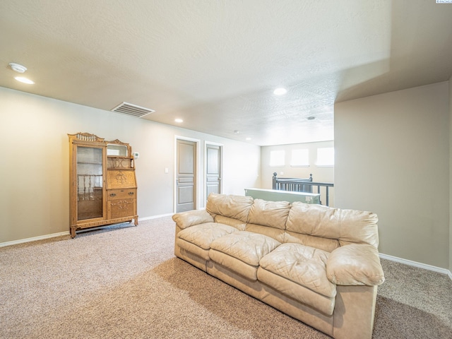 4268 Hedman Ct, Moses Lake, WA 98837 - living area with carpet floors, recessed lighting, and a textured ceiling