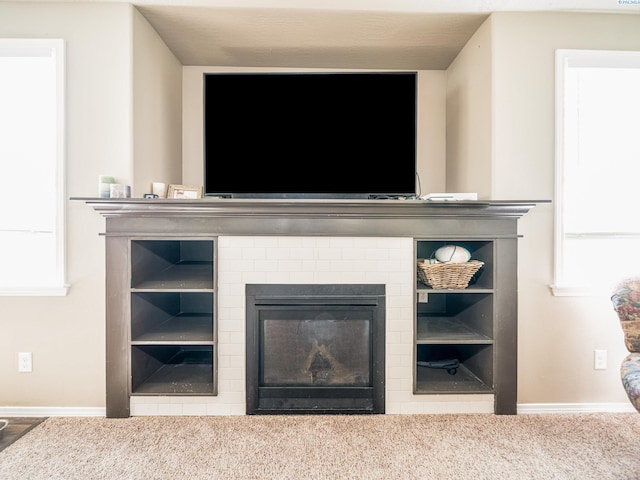 4268 Hedman Ct, Moses Lake, WA 98837 - detailed view of baseboards and a fireplace