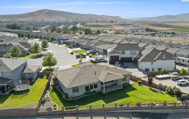 540 Athens Dr, West Richland, WA 99353 - aerial view of residential area with a mountain backdrop
