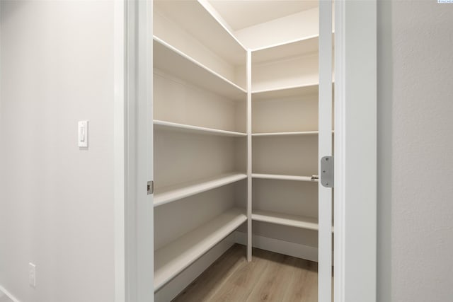 pantry with elevator