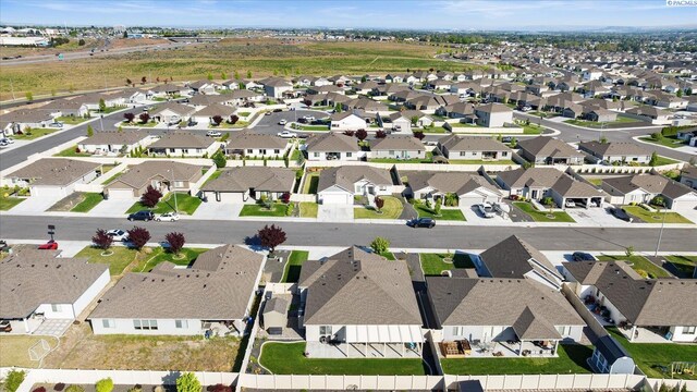 bird's eye view featuring a residential view