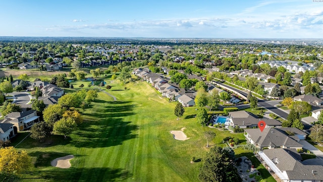 birds eye view of property featuring a residential view