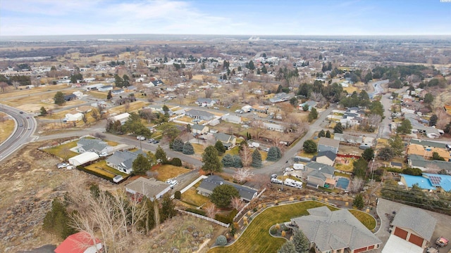 bird's eye view featuring a residential view