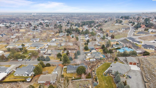 bird's eye view with a residential view