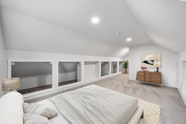 312 Mccabe St, Walla Walla, WA 99362 - carpeted bedroom with vaulted ceiling and recessed lighting
