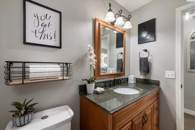 2330 Hummingbird Ln, West Richland, WA 99353 - half bathroom with vanity and toilet