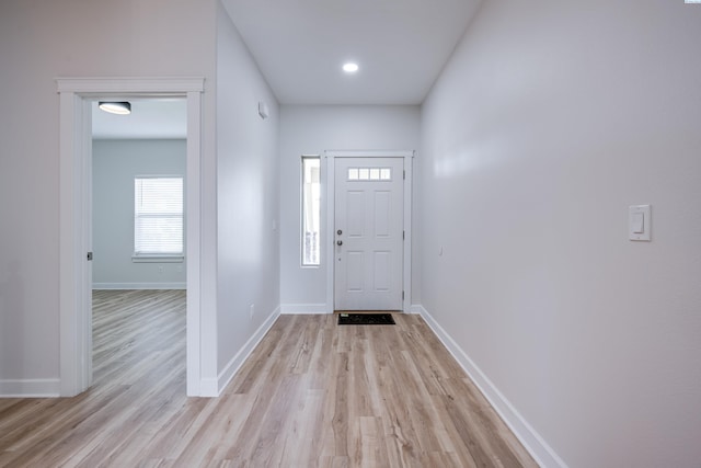 1390 SW Panorama Dr, Pullman, WA 99163 - entryway featuring light wood-type flooring and baseboards