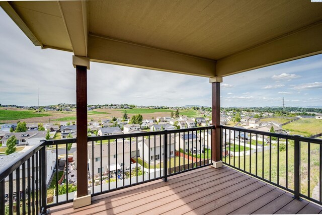 1390 SW Panorama Dr, Pullman, WA 99163 - wooden terrace featuring a residential view